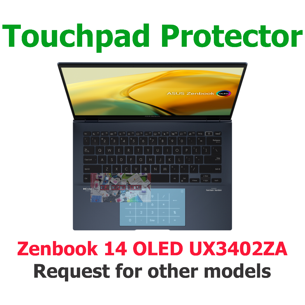 Touchpad Trackpad Protector Asus Zenbook 14 OLED UX3402ZA UX3402