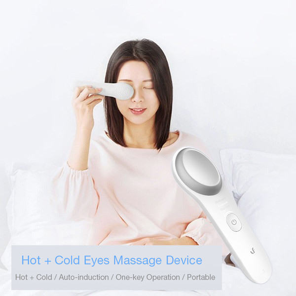 LF Lefan Alat Pijat Kompres Mata Warm &amp; Cold Eye Massager - LF-ME001 - White