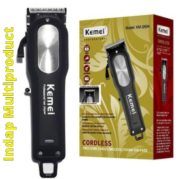 Cukur Rambut Profesional Kemei KM-2604 Praktis dan Mudah Digunakan