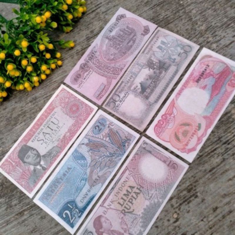 uang kuno 1 rupiah uang mainan