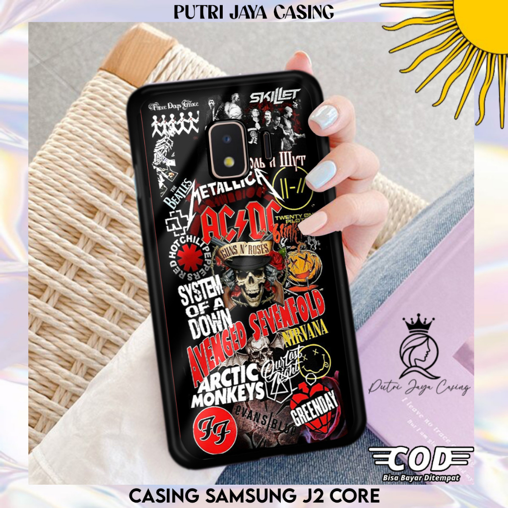 Case Hp SAMSUNG J2 CORE Motif NEWBAND03 Casing Hardcase Softcase Estetik Premium Keren Aksesosris Pe