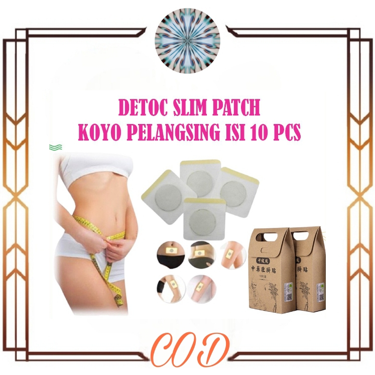 (COD) Koyo Pelangsing Perut Magnet - Koyo Shou Shen Tie 10 PCS - Koyo Diet Lemak - Koyo Slim Patch