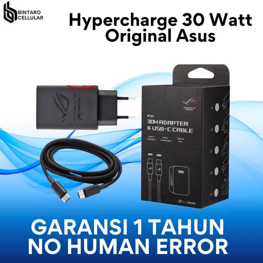 Hypercharger Charger 30W ASUS ROG PHONE 2 ORIGINAL FAST CHARGING