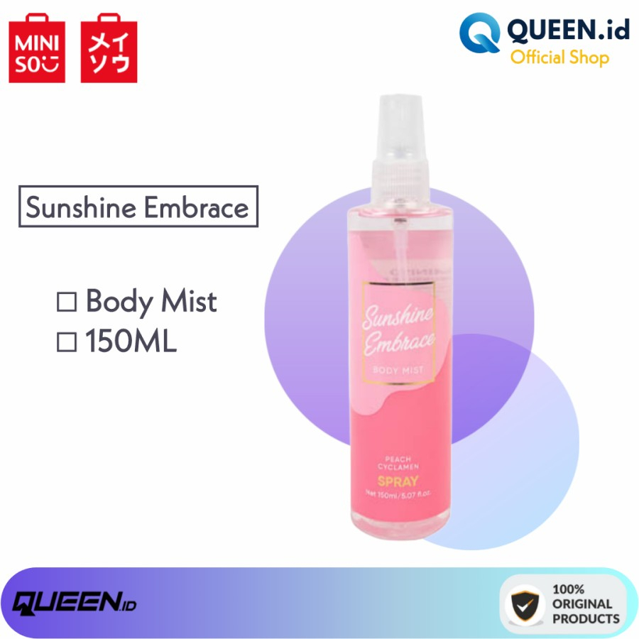 Miniso Body Mist Parfum Sunshine Embrace Peach Cyclamen 150ml