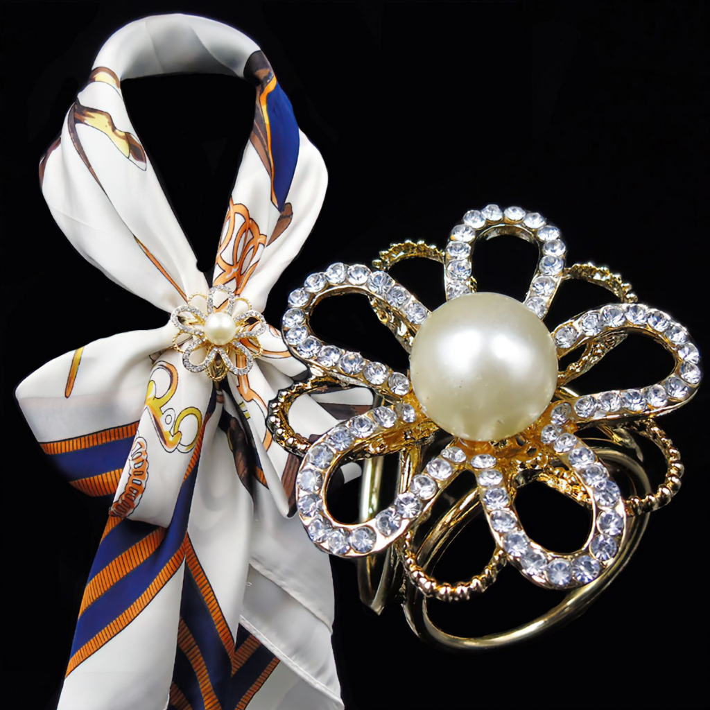 Bross Cincin Jilbab aksesoris Wanita Bross Ring Hijab Peniti Kerudung perhiasan Muslim