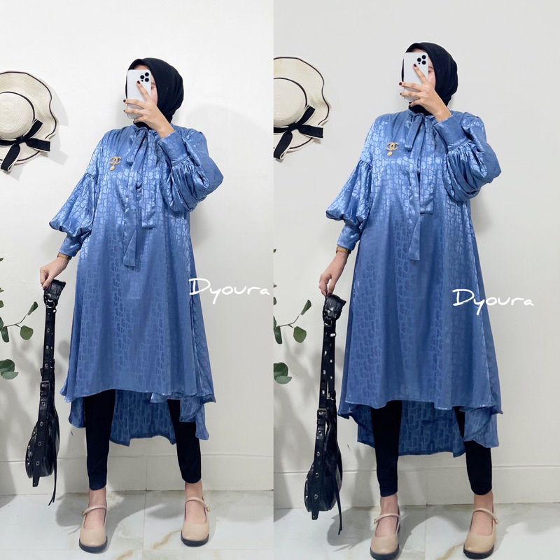 Tunik wanita terbaru/ Tunik satin amanda