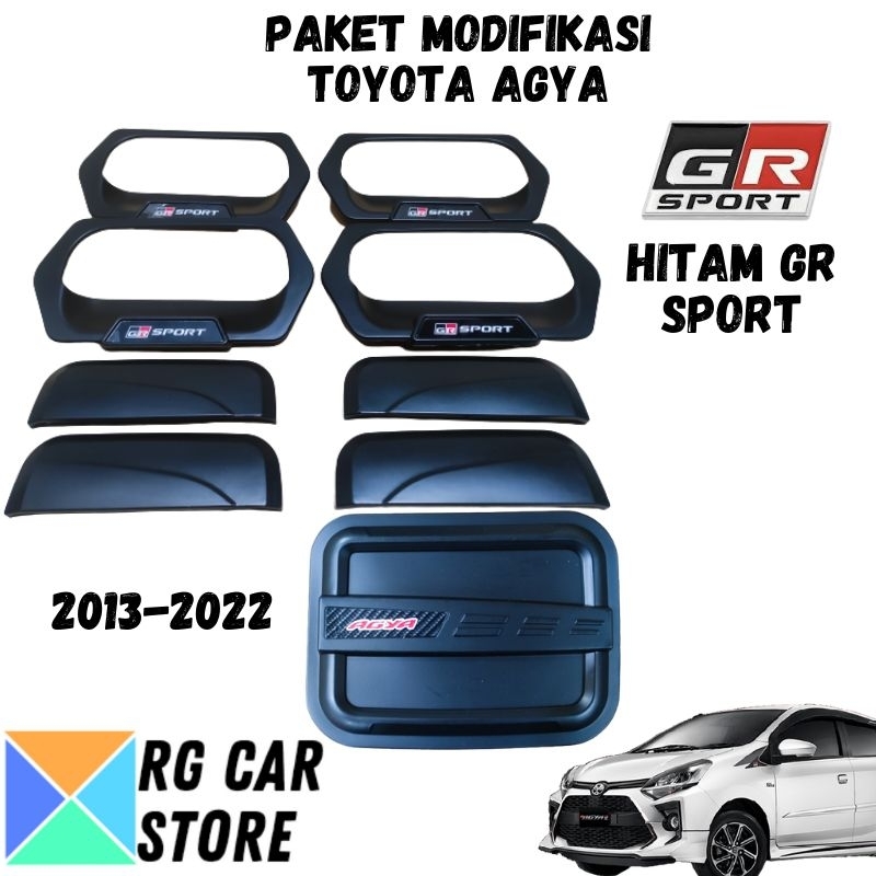 COVER OUTER HANDLE TANK COVER AGYA GR SPORT BLACK DOFF DIJAMIN PNP TINGGAL PASANG BERKUALITAS