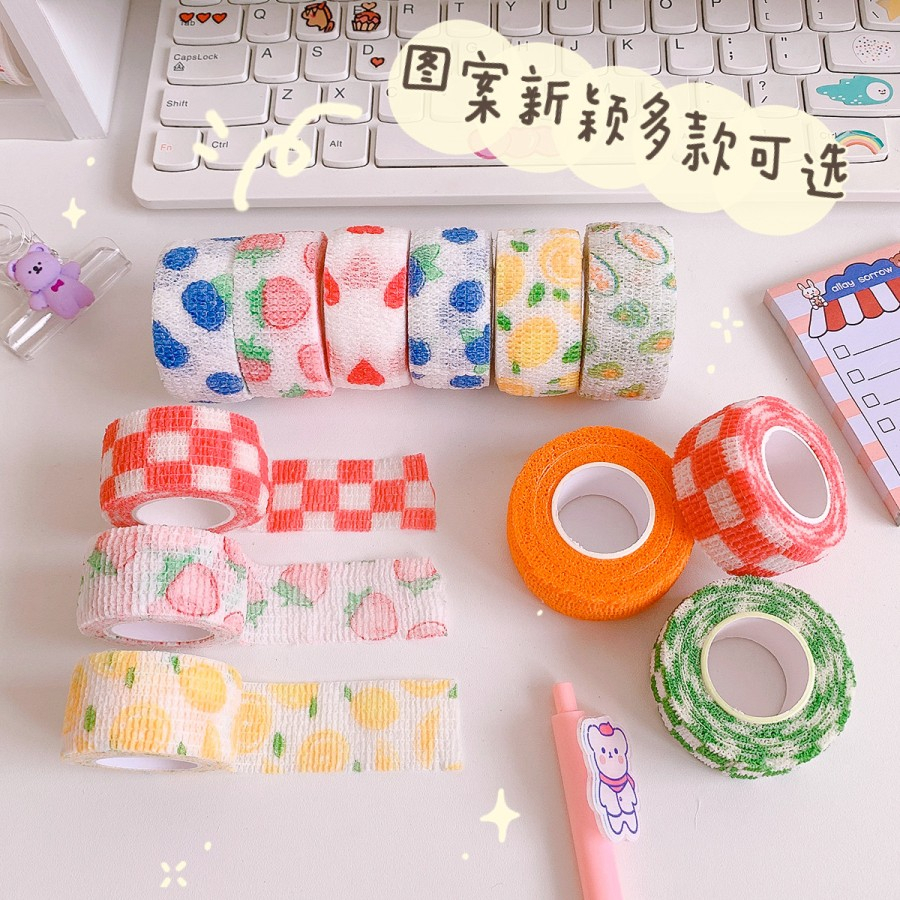 Finger Tape Karakter Plester Roll Protective Luka Pelindung Perban Jari Tangan Kaki Anak Motof Lucu
