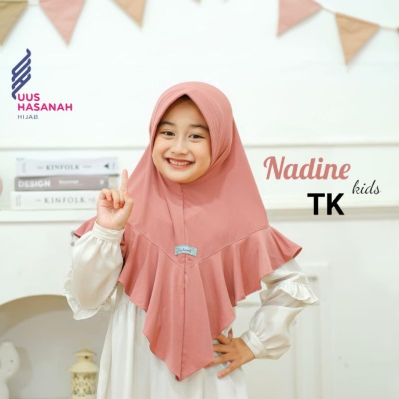 [Uus Hasanah] NADINE TK••hijab instan anak jersey super••hijab instan anak pet