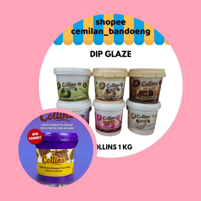 DIP GLAZE COLLINS 1 KG FREE BUBBLE WARP EXP. TAHUN 2025