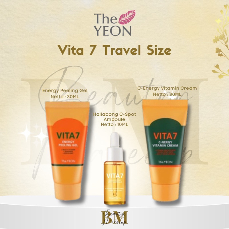 (BPOM) The Yeon Vita 7 PEELING GEL |SPOT-C AMPOULE|VITA ENERGY CREAM