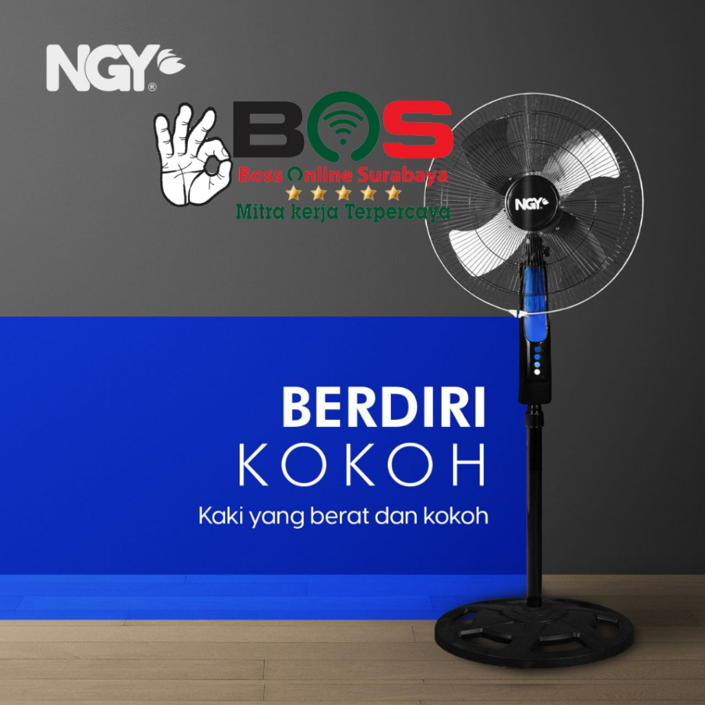 Kipas Angin Berdiri Stand Fan 18” Baling Besi NG-1801 NAGOYA
