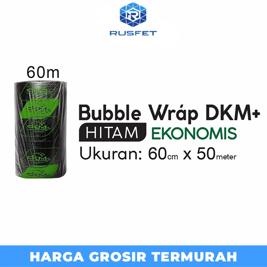 

Plastik Bubble Wrap Hitam Ekonomis 60cm x 50m DKM PLUS BUBBLEWRAP ROL