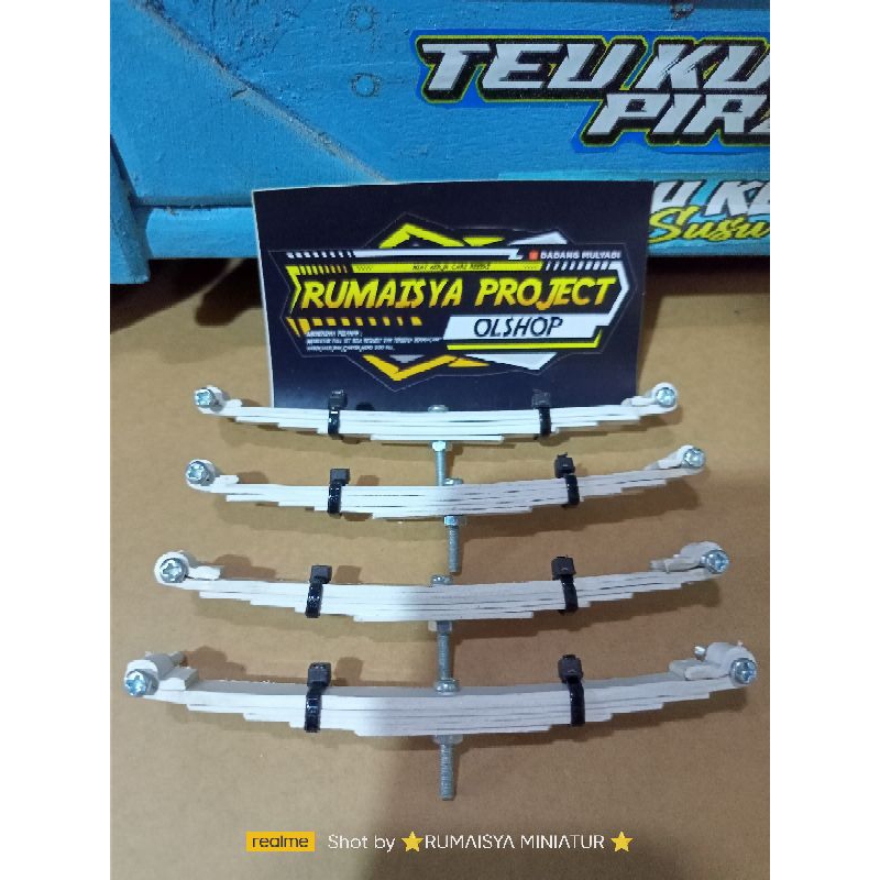 Per miniatur truk oleng murah kuat satu set depan belakang