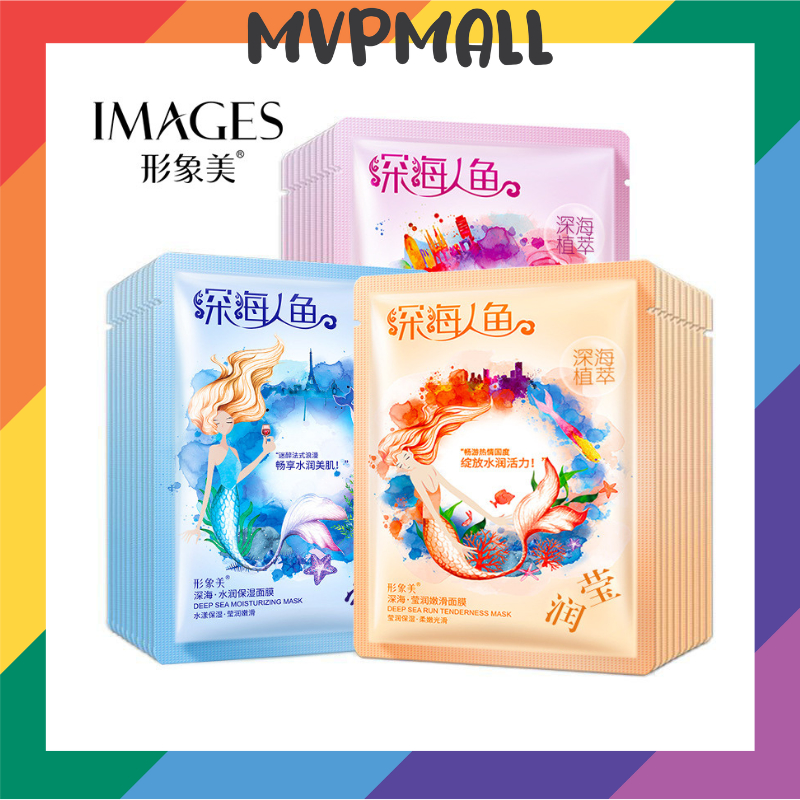 [BISA COD] IMAGES DEEP SEA MOISTURIZING SHEET MASK MASKER WAJAH