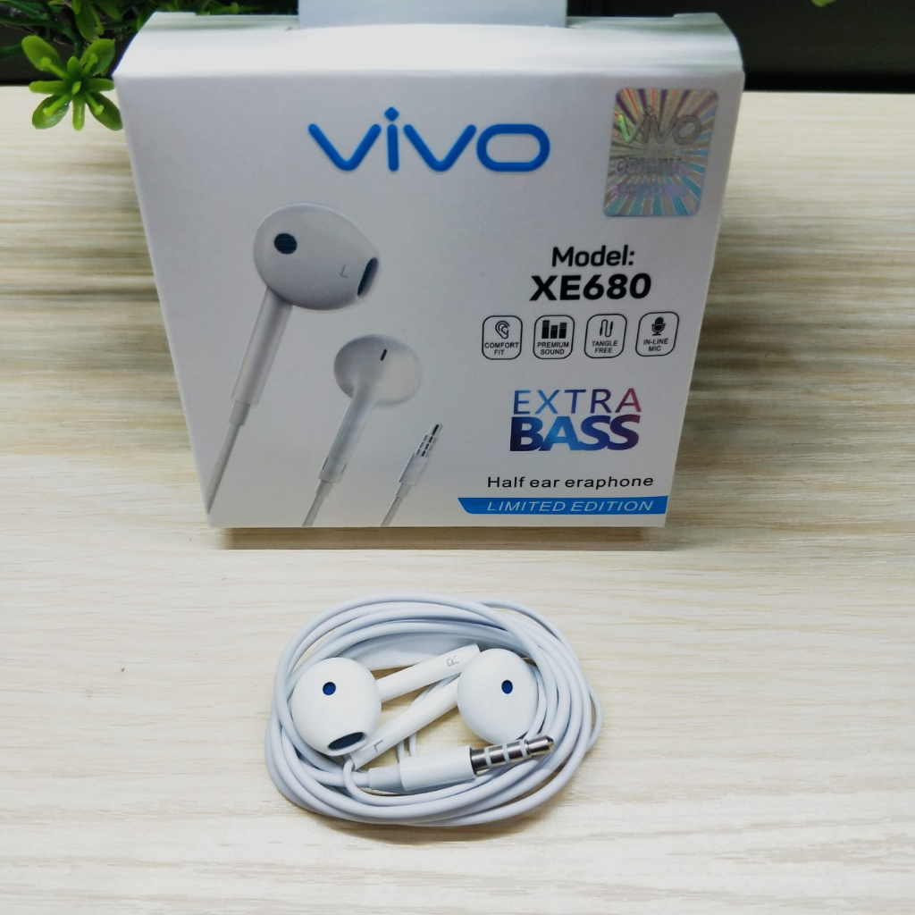 HEADSET OPPO ORIGINAL EARPHONE OPPO R17PRO UNIVERSAL EARPHONE VIVO XE680 BLACK EDITION