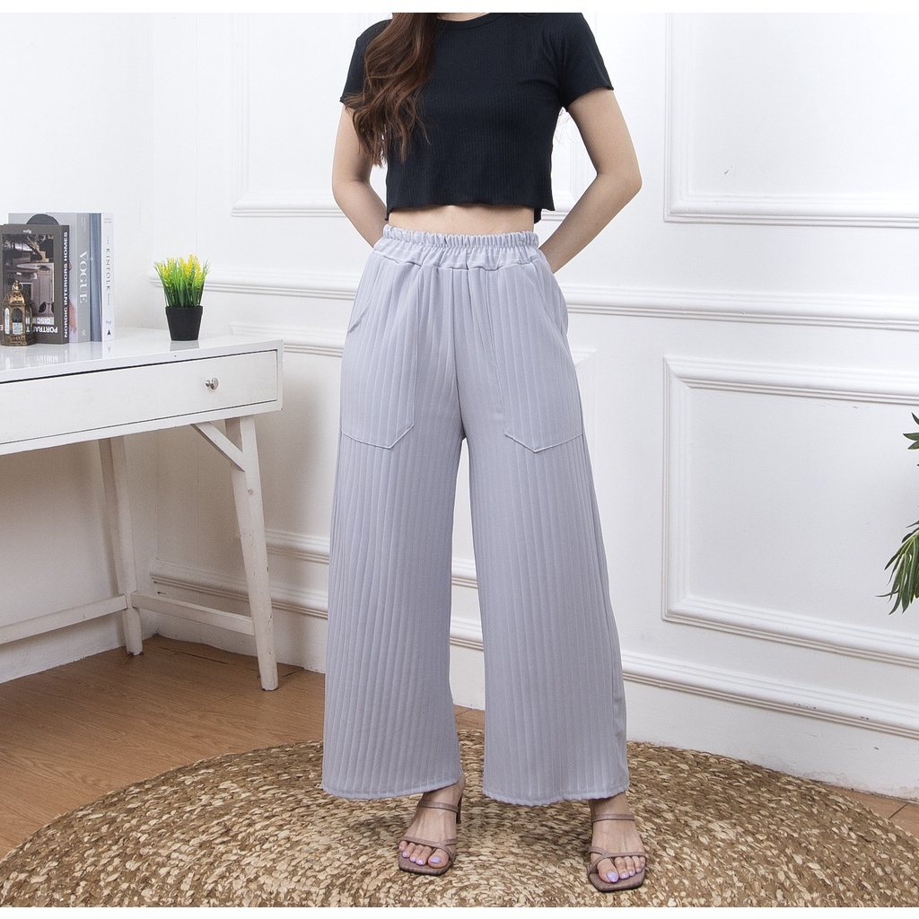 KARINA PANTS WANITA / KULOT KNIT - CELANA KULOT WANITA