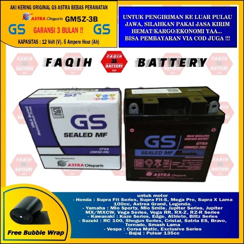 Aki Motor Suzuki New Smash -Shogun 110 GS Astra GT6A-GM5Z-3B MF AKI