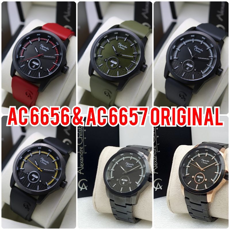 JAMTANGAN PRIA ALEXANDRE CHRISTIE AC 6656 / AC 6657 / AC6656 / AC6657 COWOK ORIGINAL
