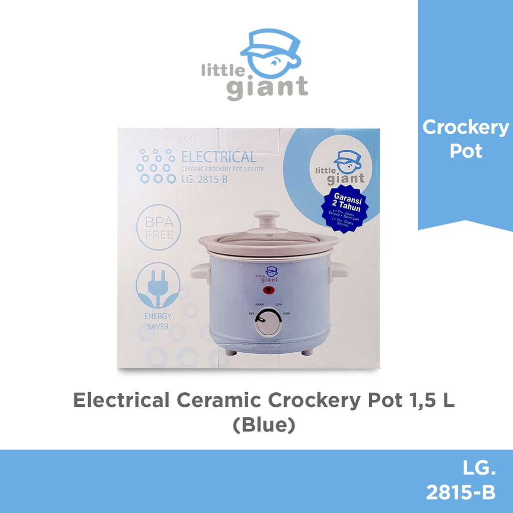 Little Giant Electrical Ceramic Crockery Pot 1.5 Liter LG.2815