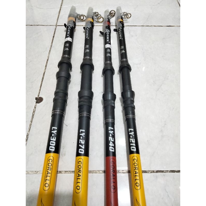 Joran pancing anten / telescopic Ogawa CORALLO 210, 240, 270, 300