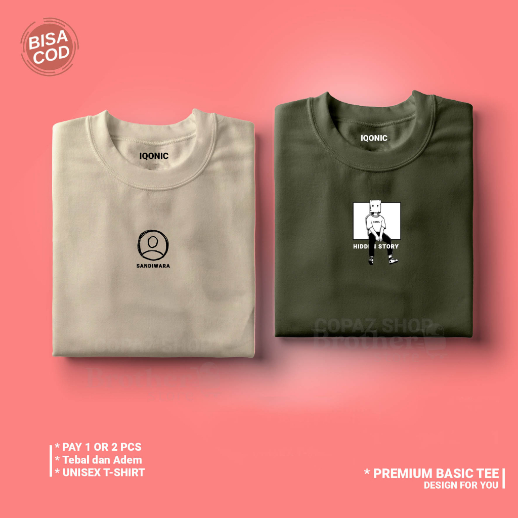 ( PROMO COD ) BROTHER STORE / Kaos Distro Pria / Kaos Distro100% Catoon Combed 24s tebal / Articel SANDIWARA