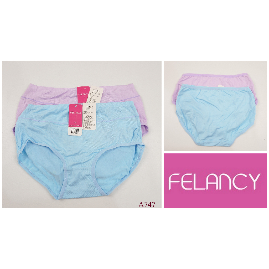 Celana Dalam Wanita FELANCY Size M Model Midi Bahan Katun Polos Pakaian Dalam A747