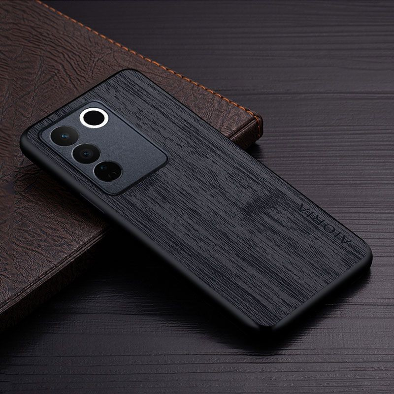 VIVO V27 5G / VIVO V27E SOFTCASE AIORIA WOOD CROSS PATTERN TPU SILIKON SOFT CASE COVER