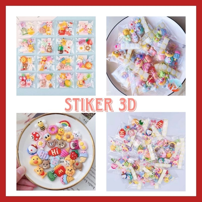 

Stiker 3D Isi 4 PCS