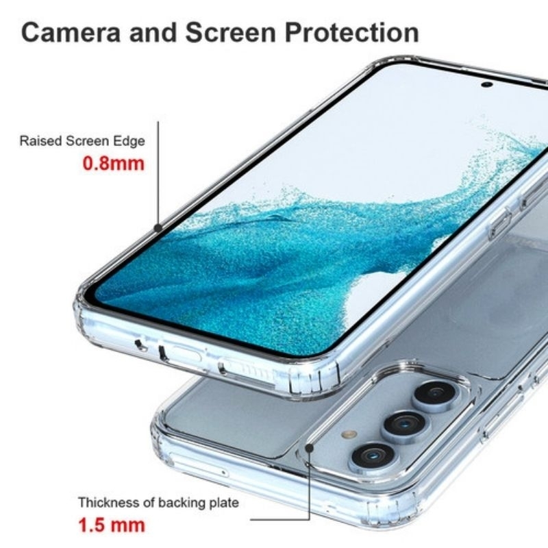 Protect Camera Case Samsung A22 4g/A32/A52/A52S/A12/A13/A34/A54/S23/S23+/S23 Ultra Tebal Transparant TPU SPACE