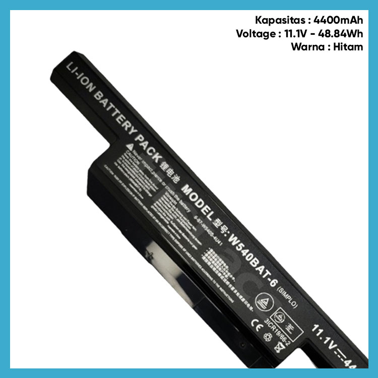 Baterai Axioo RNE 123 7845L 3325S 5345s W540BAT-6 W340BAT-6 W155u W540eu W54eu W550 W550eu