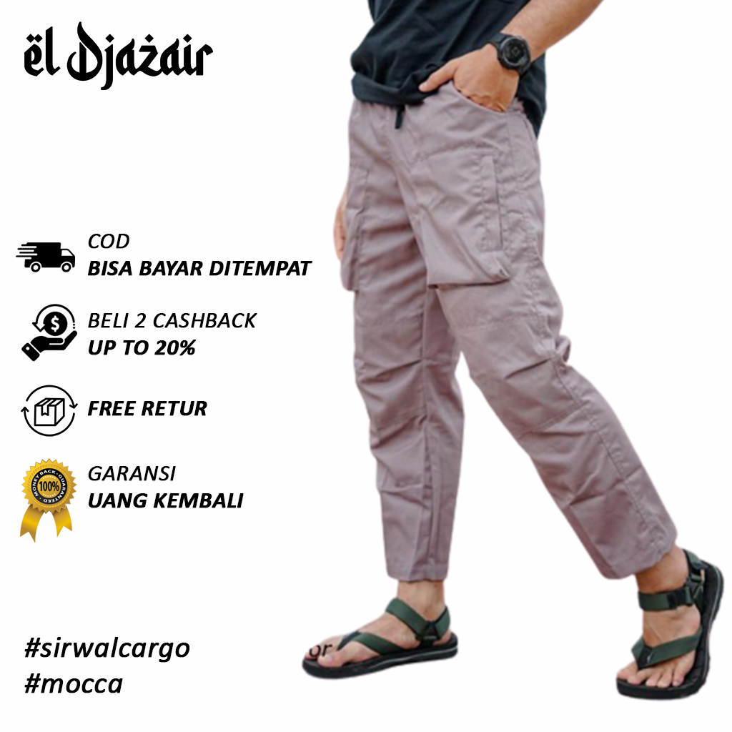 Celana Sirwal Cargo Pria Dewasa