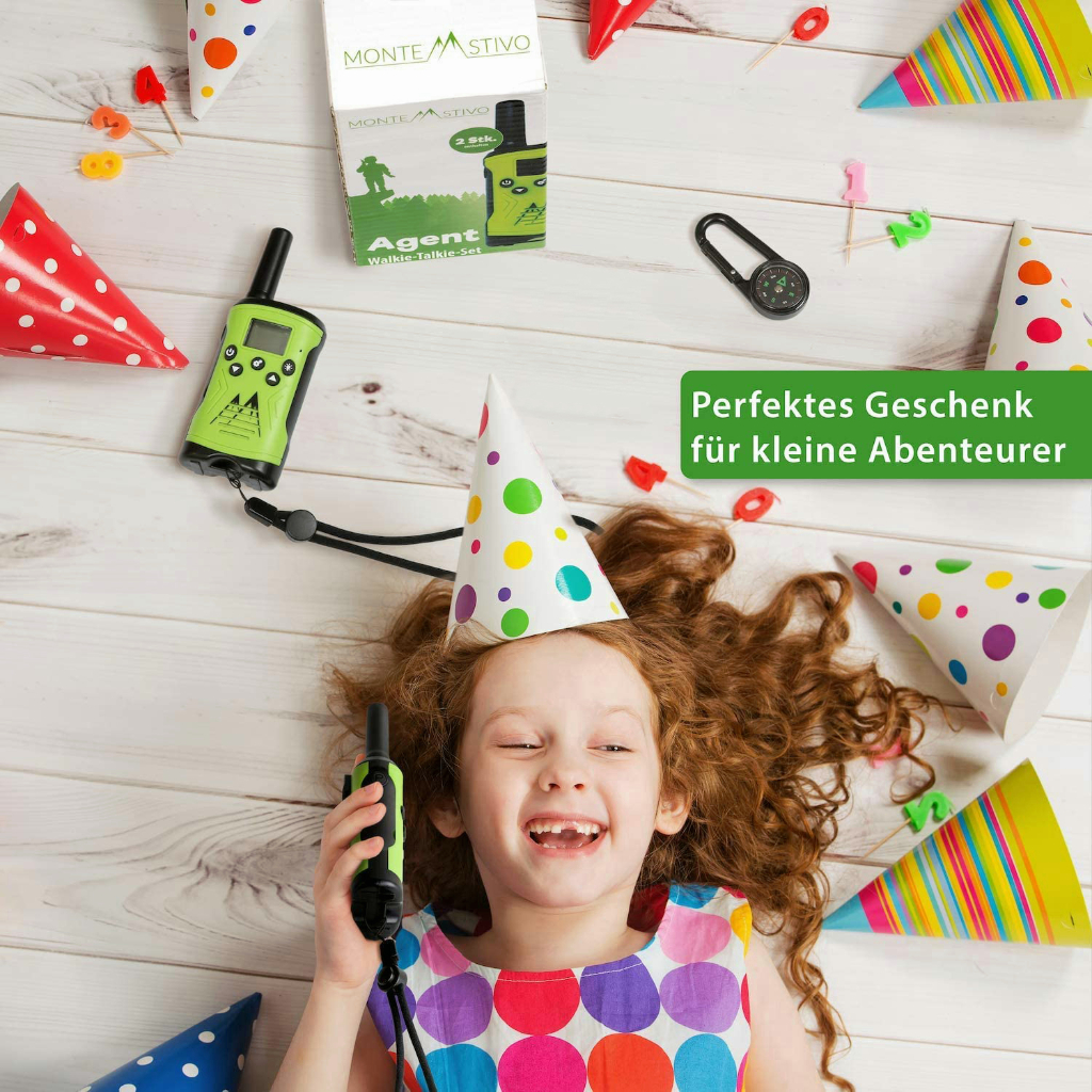 HT MERODITH T52® |  Walkie Talkie Anak Sipil dengan Kompas berisi 2pcs walky talky 3-5km | Gift for little adventurers T52