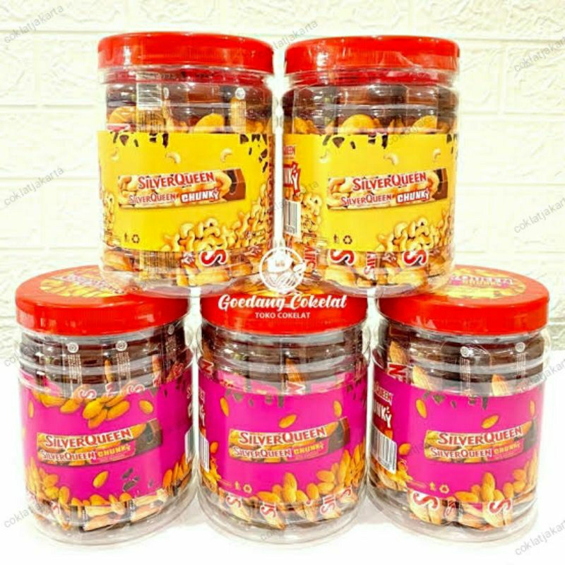 

*Silver Queen Chunky Bar Ukuran Jar Cashew/Mede (Isi 12 Pcs)
