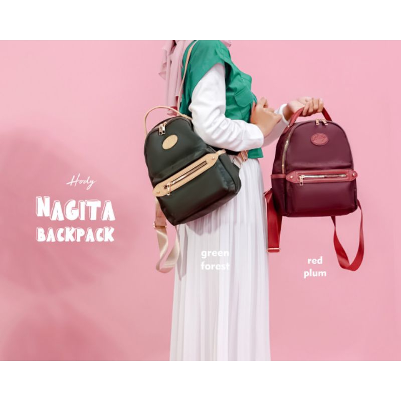 NAGITA BACKPACK by Hody TAS GENDONG WANITA TAS GEMBLOK KEREN UKURAN PAS TAS SEKOLAH/HANGOUT