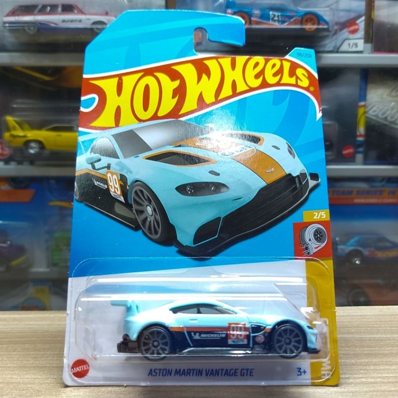 HOT WHEELS ASTON MARTIN VANTAGE GTE BLUE 2023 - GULF