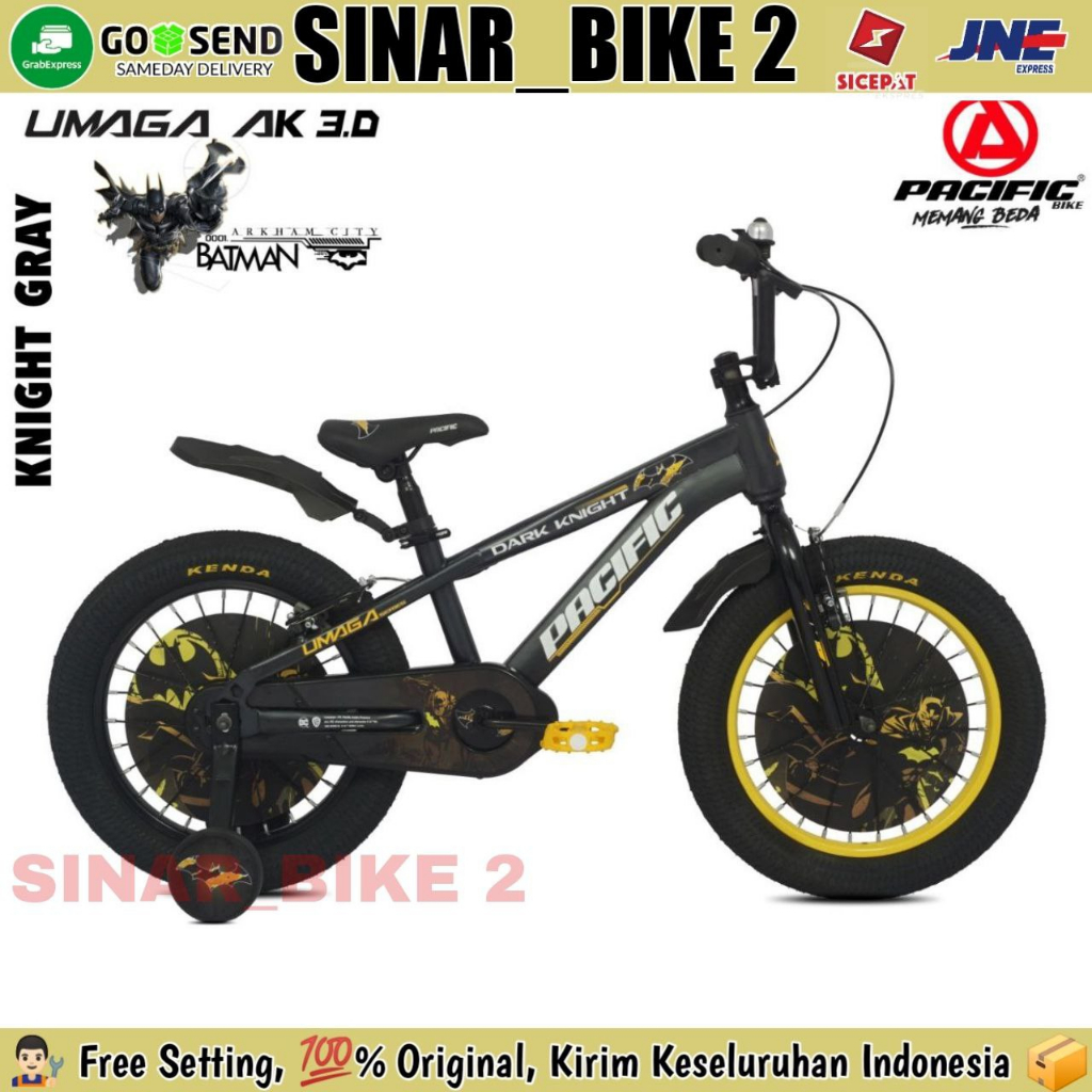 Sepeda Anak BMX Ukuran 12 ,16 &amp; 18 Inch PACIFIC Umaga Ax 3.0 Ban Jumbo Usia 3-10 Tahun