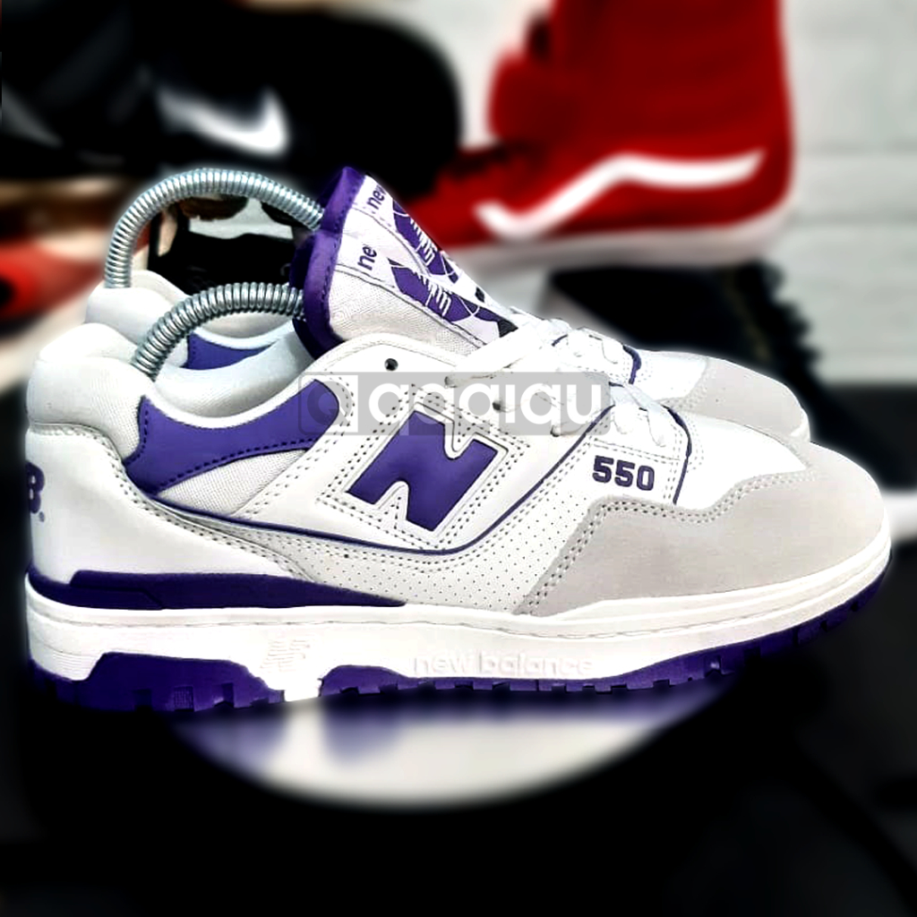 New Balance 550 White Purple 2021 BB550WR1 Size 42/26.5 Cm Second