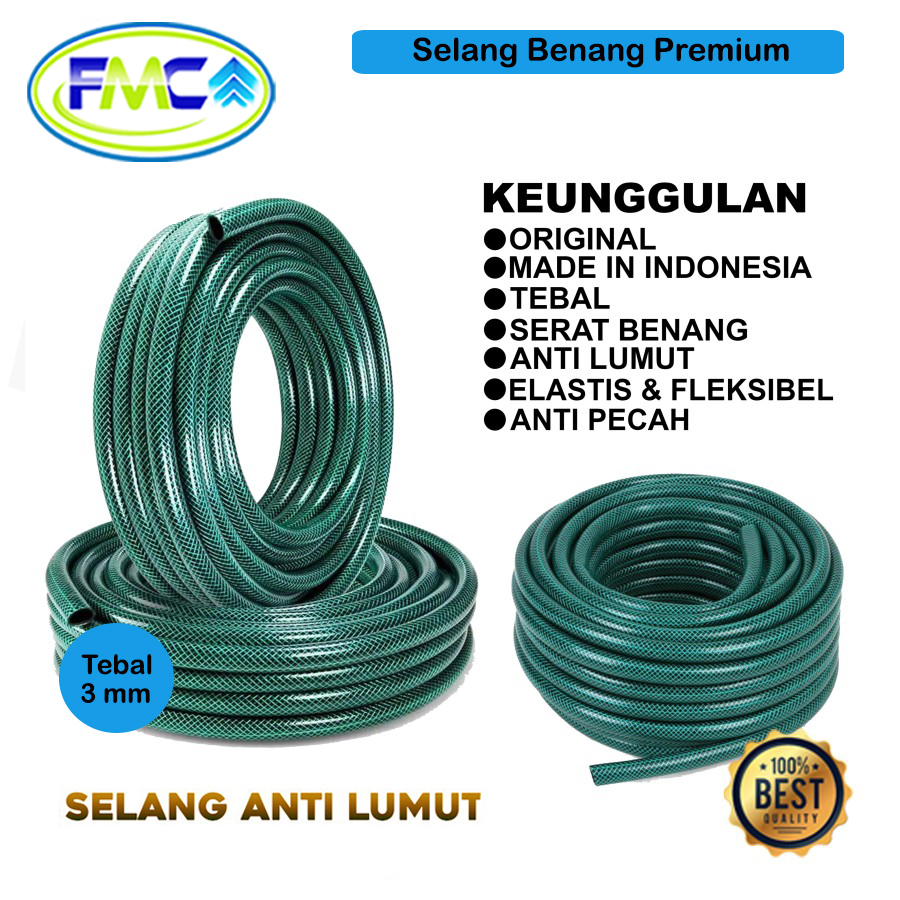 Selang Air Benang Anti Lumut Premium Selang Kebun Taman Elastis Flesibel Murah