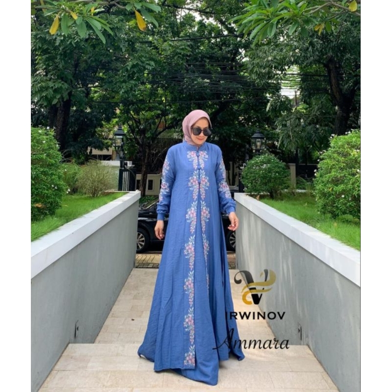 GAMIS BORDIR 2 LAYER TERBARU 2023/GAMIS MURAH/GAMIS BAGUS/GAMIS BORDIR/LINEN TL/GAMIS KATUN LINEN/BO