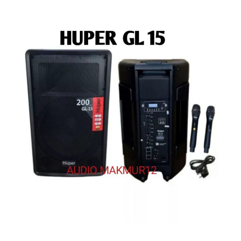 ( Portable Huper GL-15 Terbaru 2022 )
Speaker Portable 15 Inch