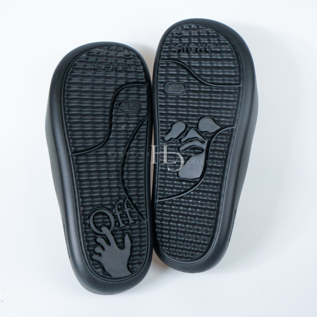 OW Meteor Cut Out Slides Rubber Black