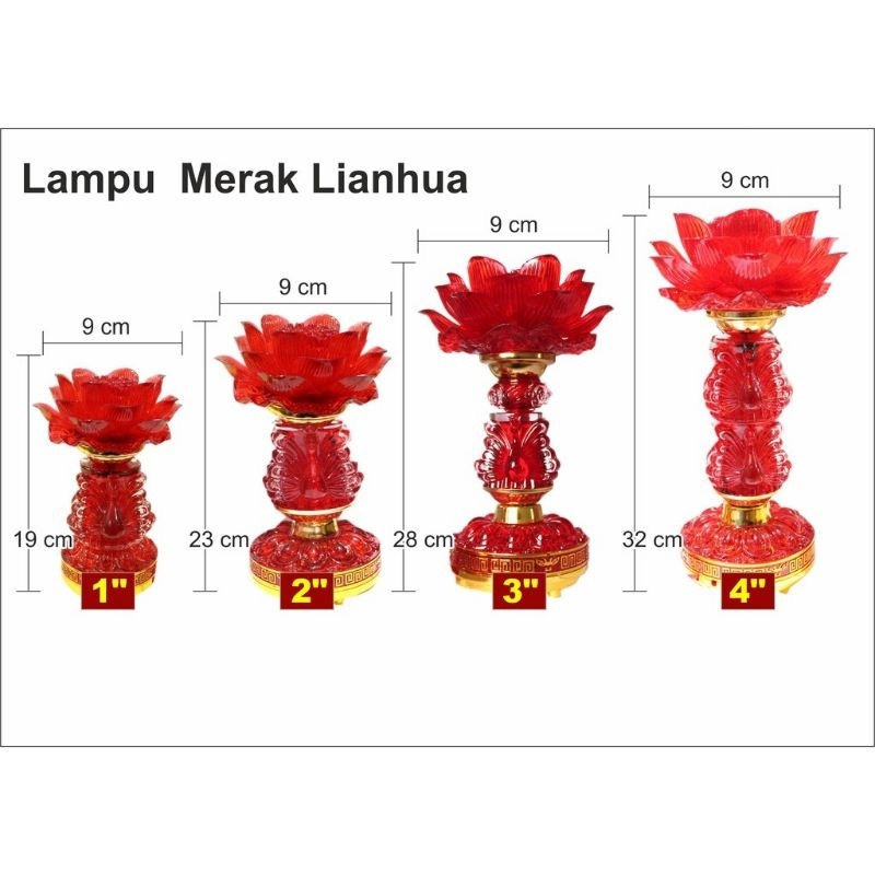 Lampu Led Lianhua sembahyang altar lampu sembahyang led lianhua