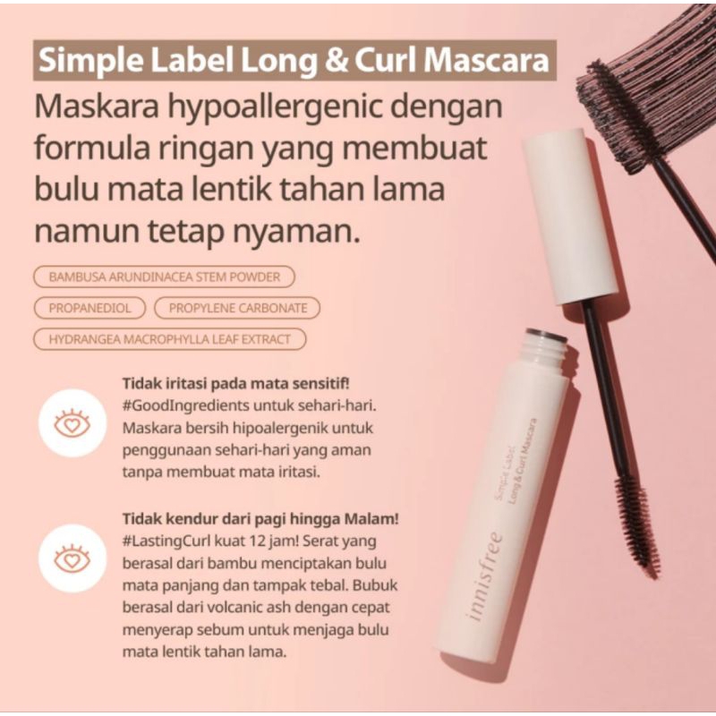 Innisfree - Simple Label Volume &amp; Curl Mascara 7,5g