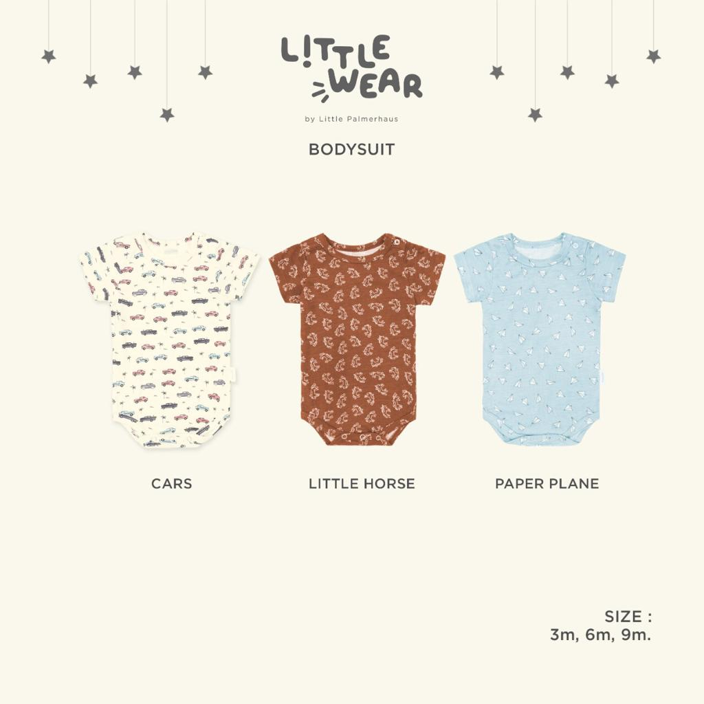 LITTLE PALMERHAUS LITTLE WEAR JUMPER BODYSUIT ROUNDNECK 3 BULAN - 9 BULAN BAJU ANAK UNISEX