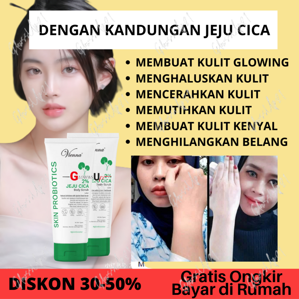 VIENNA SKIN PROBIOTICS BODY SCRUB JEJU CICA-LULUR VIENNA JEJU 200ML