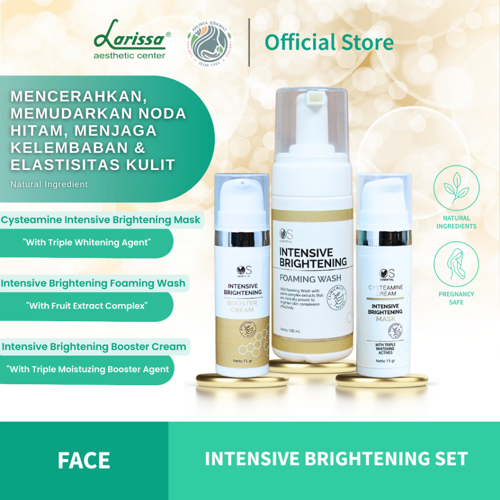 Intensive Brightening Series Larissa - Paket Bundling Skincare Larissa Untuk Mencerahkan Wajah
