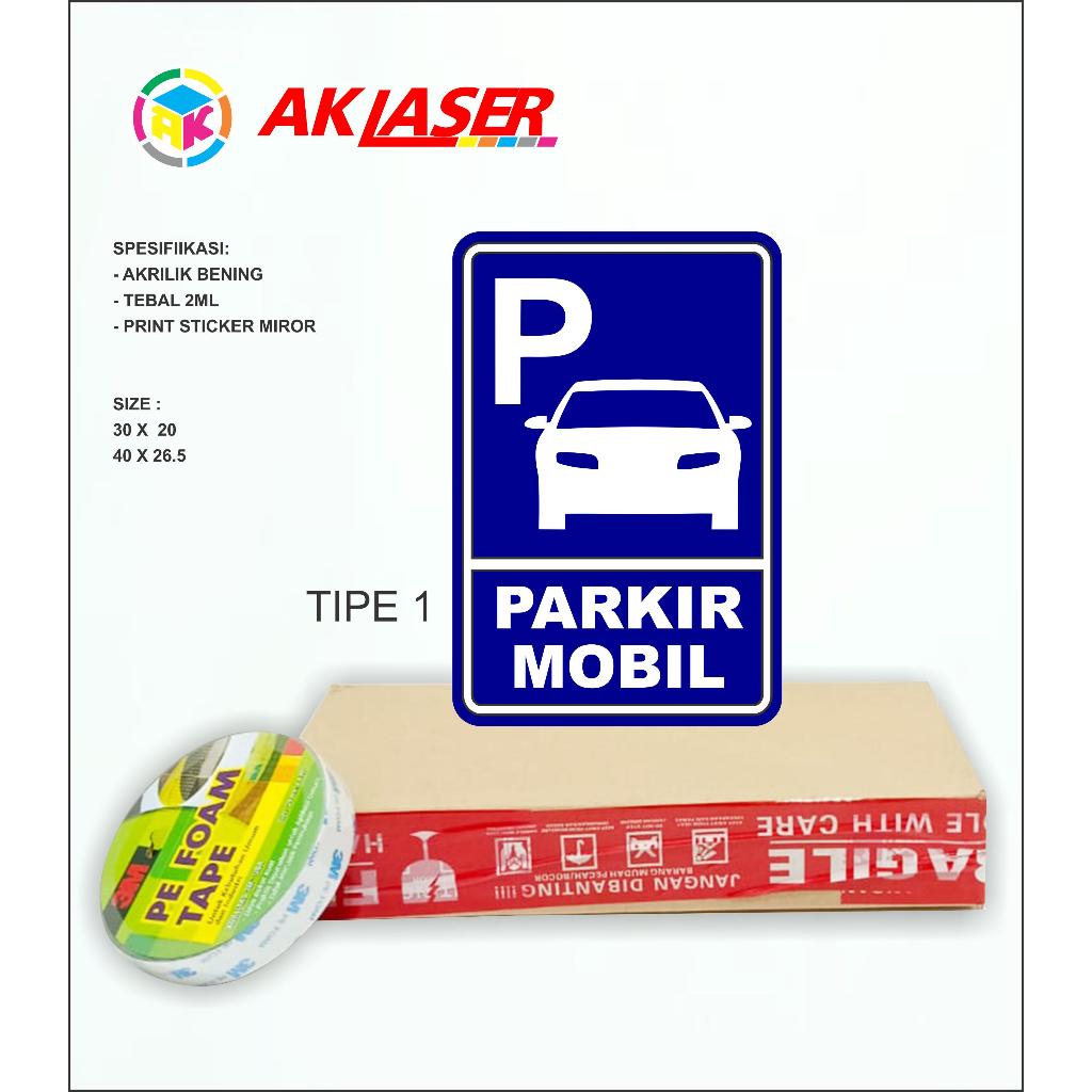 

RK AKRILIK PARKIR MOBIL TIPE 1 ACRYLIC CUSTOM