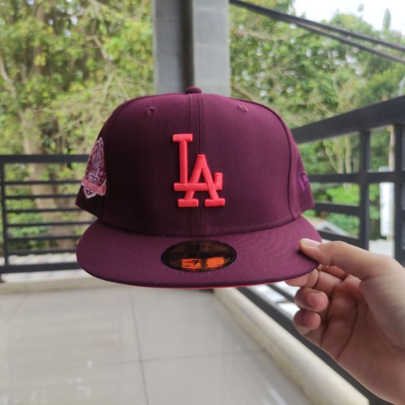 Topi NEW ERA CAP 59Fifty Los Angeles Dodgers CO MAROON