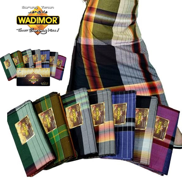 Wadimor Sarung Tenun Motif Padang Eksklusif Premium Kain Sarong Muslim Pria Dewasa